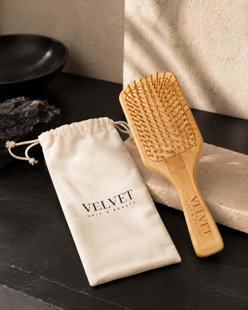 VELVET Bamboo Brush | Spazzola per Extension