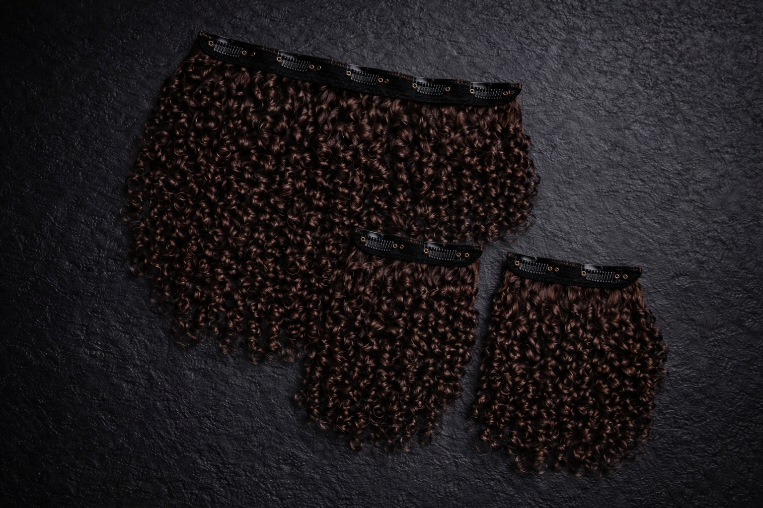 VELVET Seamless | Set 3 Fasce CLIP | Riccio - Curly